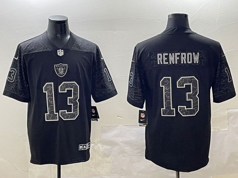 Men Oakland Raiders #13 Renfrow 2025 Nike Black RFLCTV Limited NFL Jersey style 4->oakland raiders->NFL Jersey